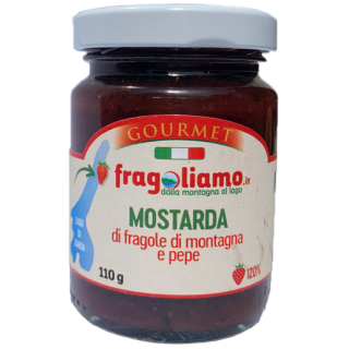 Mostarda di fragole di montagna e pepe 120%